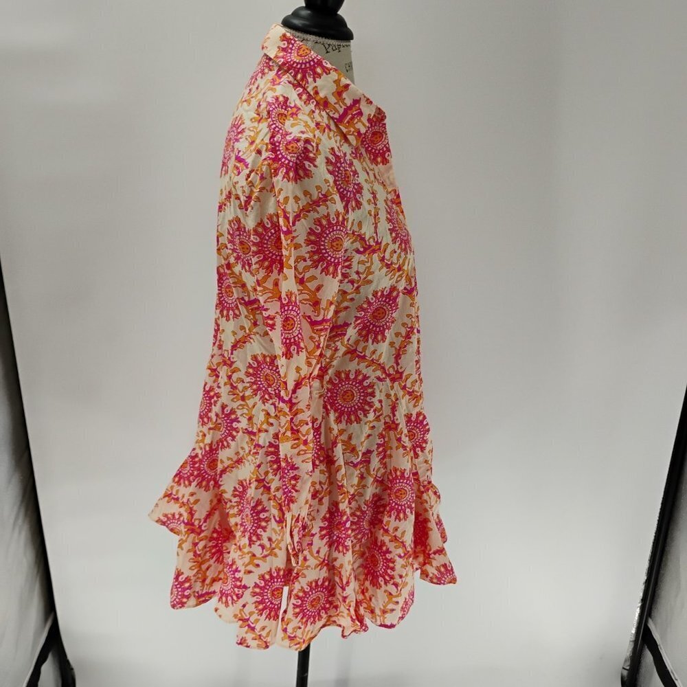 ZARA DRESS WITH LONG SLEEVES IN THREE COLORS WITH BUTTONS AND SHOT GREAT - Picture 11 of 15